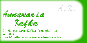 annamaria kafka business card